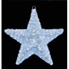 Χριστουγεννιάτικο Φωτιζόμενο Ακρυλικό Αστέρι με Λευκό Ψυχρό LED (60cm)